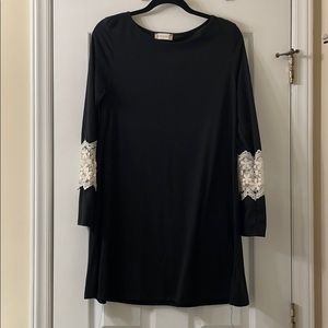 Altar’d State Black Long Sleeve Dress